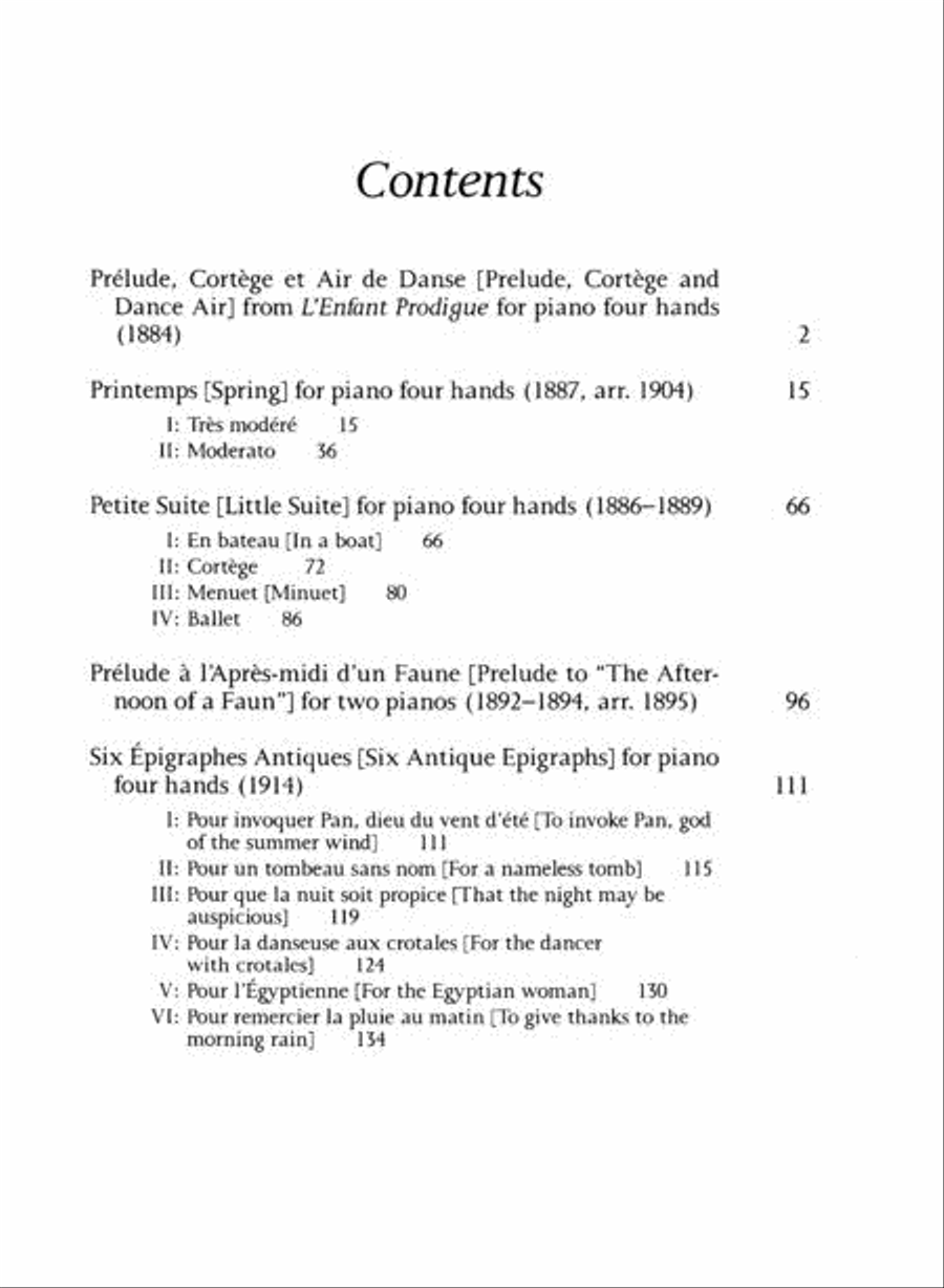 Works for Piano Four Hands and Two Pianos, Series I Piano Solo scores gallery preview page 2