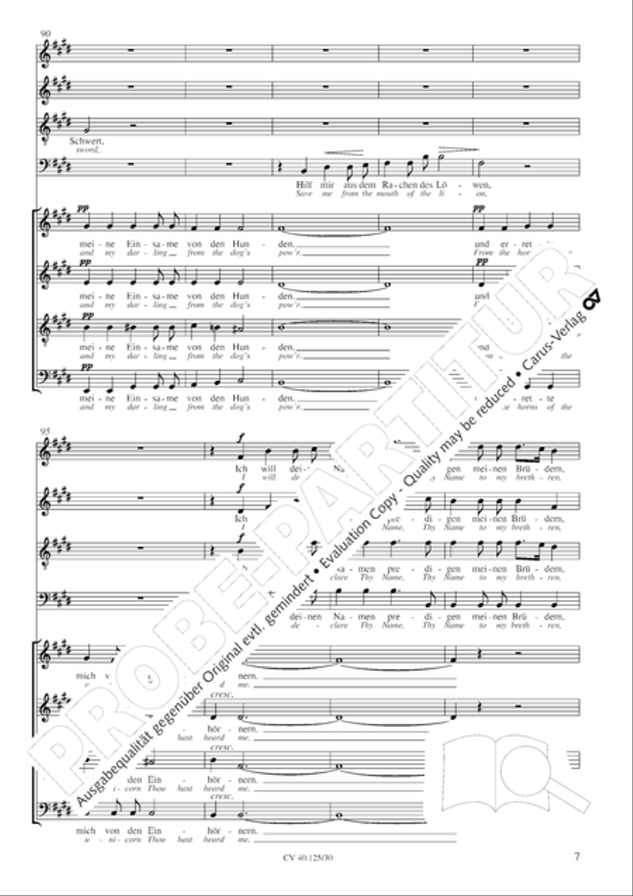 My God, where hast Thou me forsaken? 4-Part scores gallery preview page 8