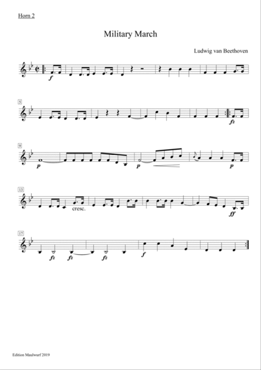 Military March Brass Quartet scores gallery preview page 3