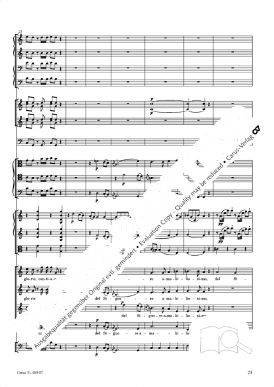 Davide penitente 4-Part scores gallery preview page 36