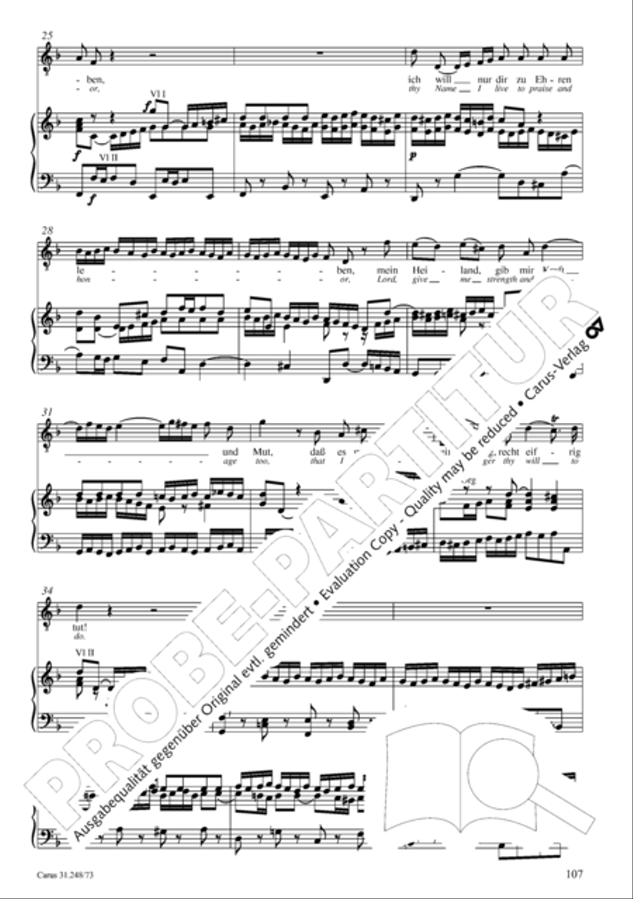 Christmas Oratorio (Weihnachtsoratorium, Teile IV-VI) 4-Part scores gallery preview page 28