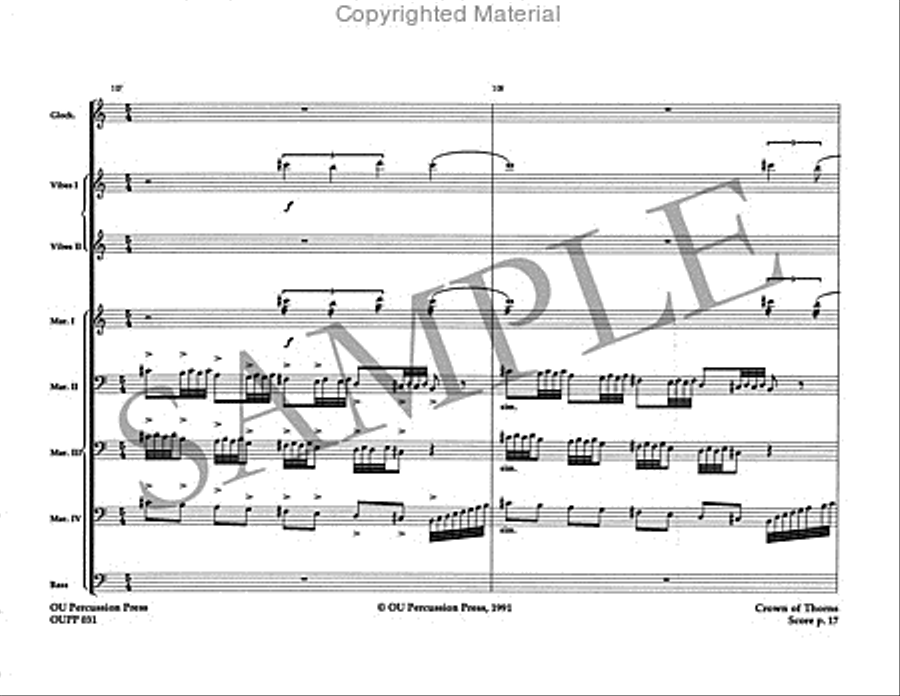 Crown of Thorns Percussion Ensemble scores gallery preview page 18