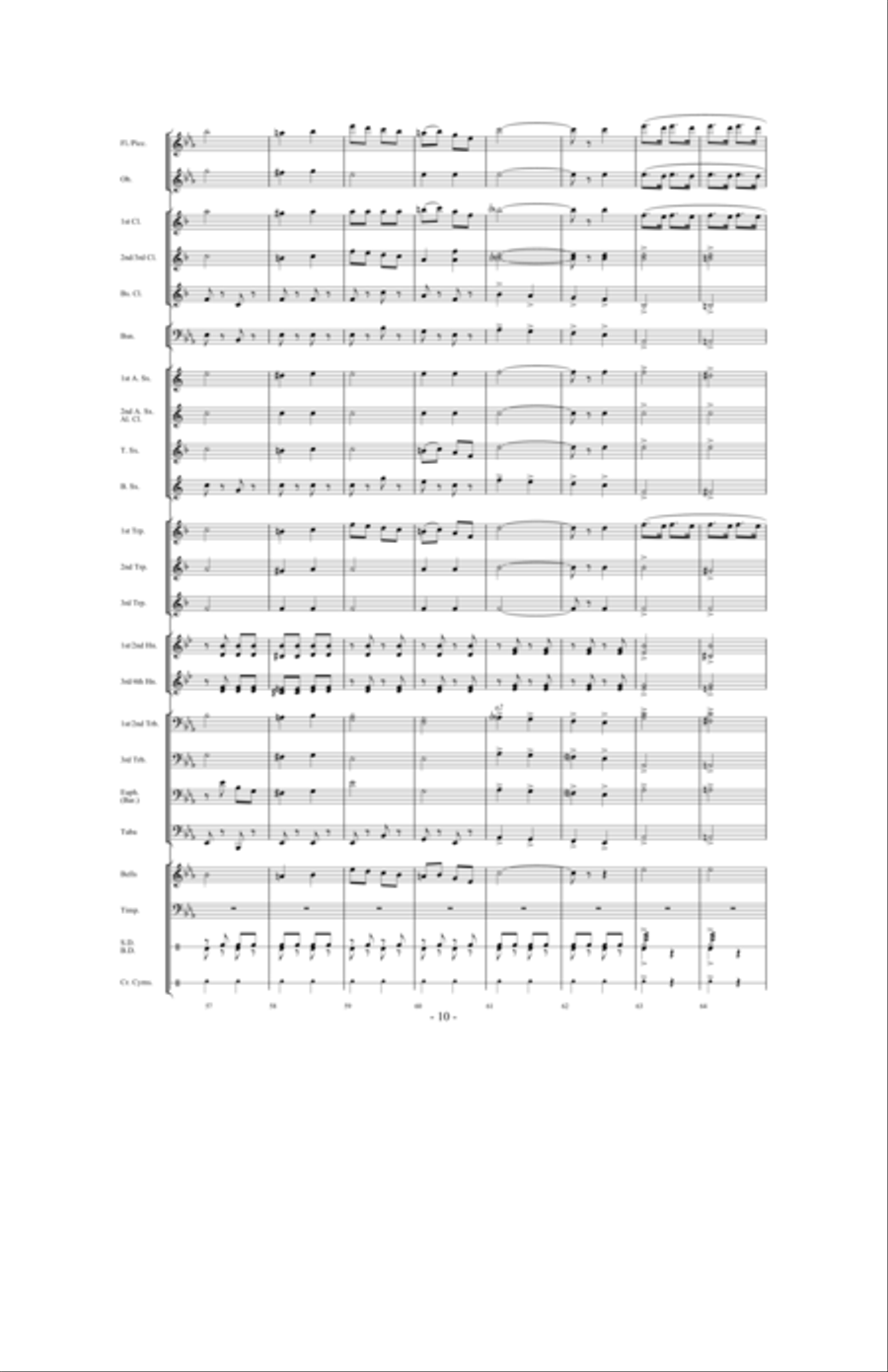 Prestissimo Concert Band scores gallery preview page 9