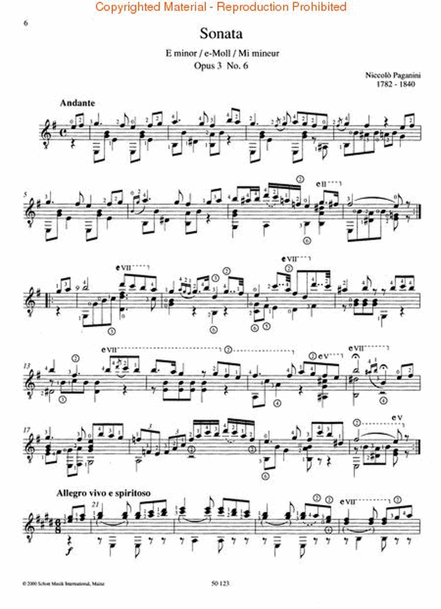 2 Sonatas, Op. 3, Nos. 1 and 6