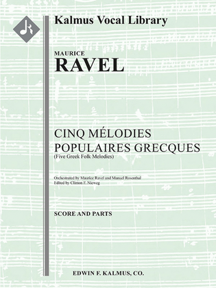 Cinq Melodies Populaires Grecques (Five Greek Folk Melodies)