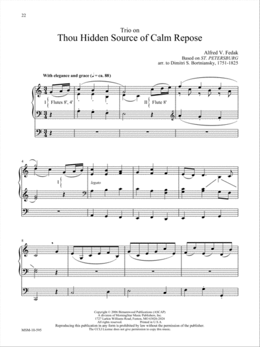 A Wesley Organbook: Eight Hymn Tune Preludes Organ scores gallery preview page 10