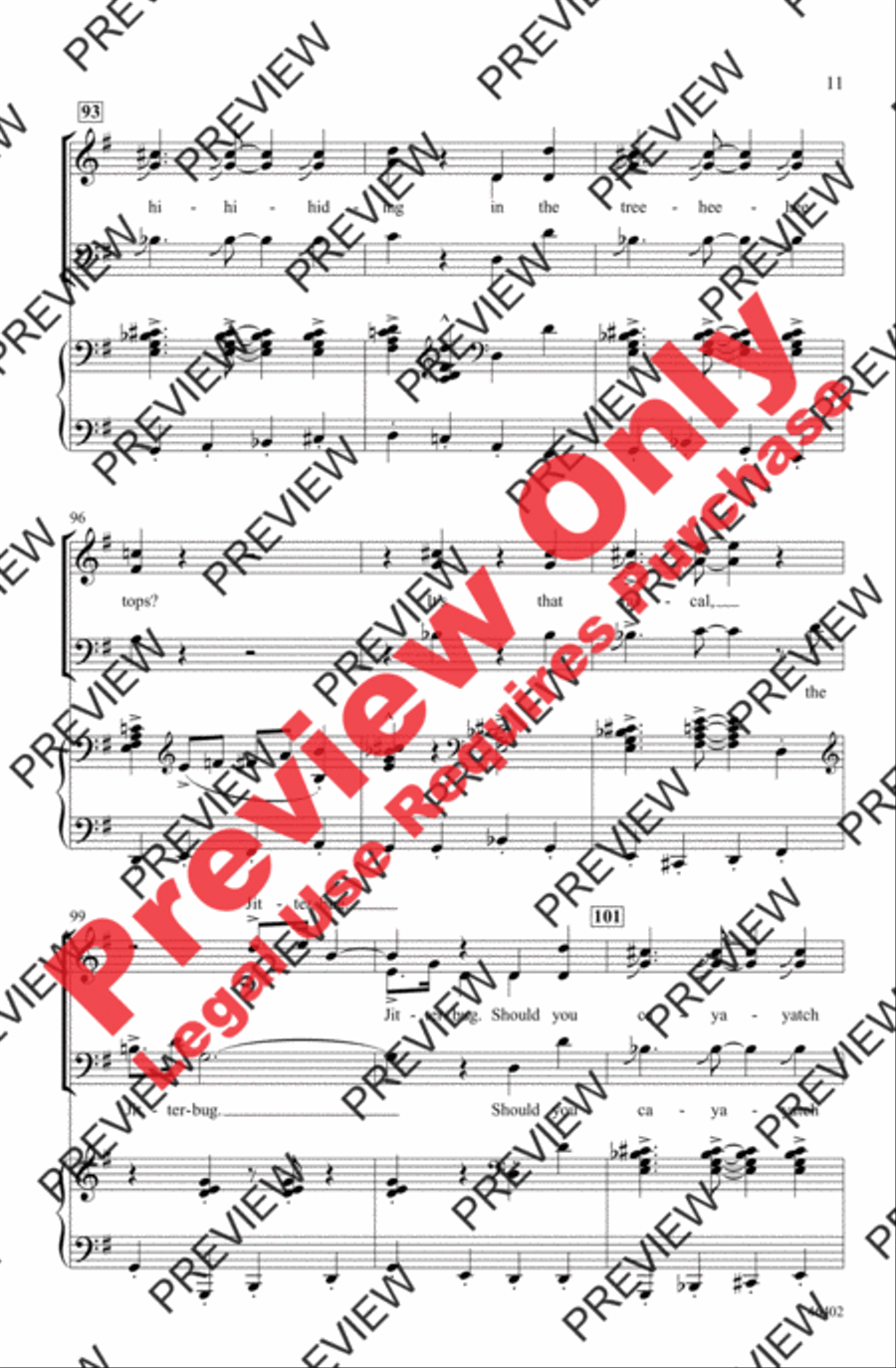 Jitterbug 3-Part scores gallery preview page 11