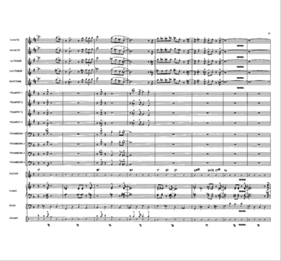 Blues for Buster Blues for Buster Jazz Ensemble scores gallery preview page 11