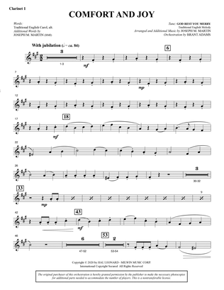 Comfort And Joy (Full Orchestra) - Bb Clarinet 1