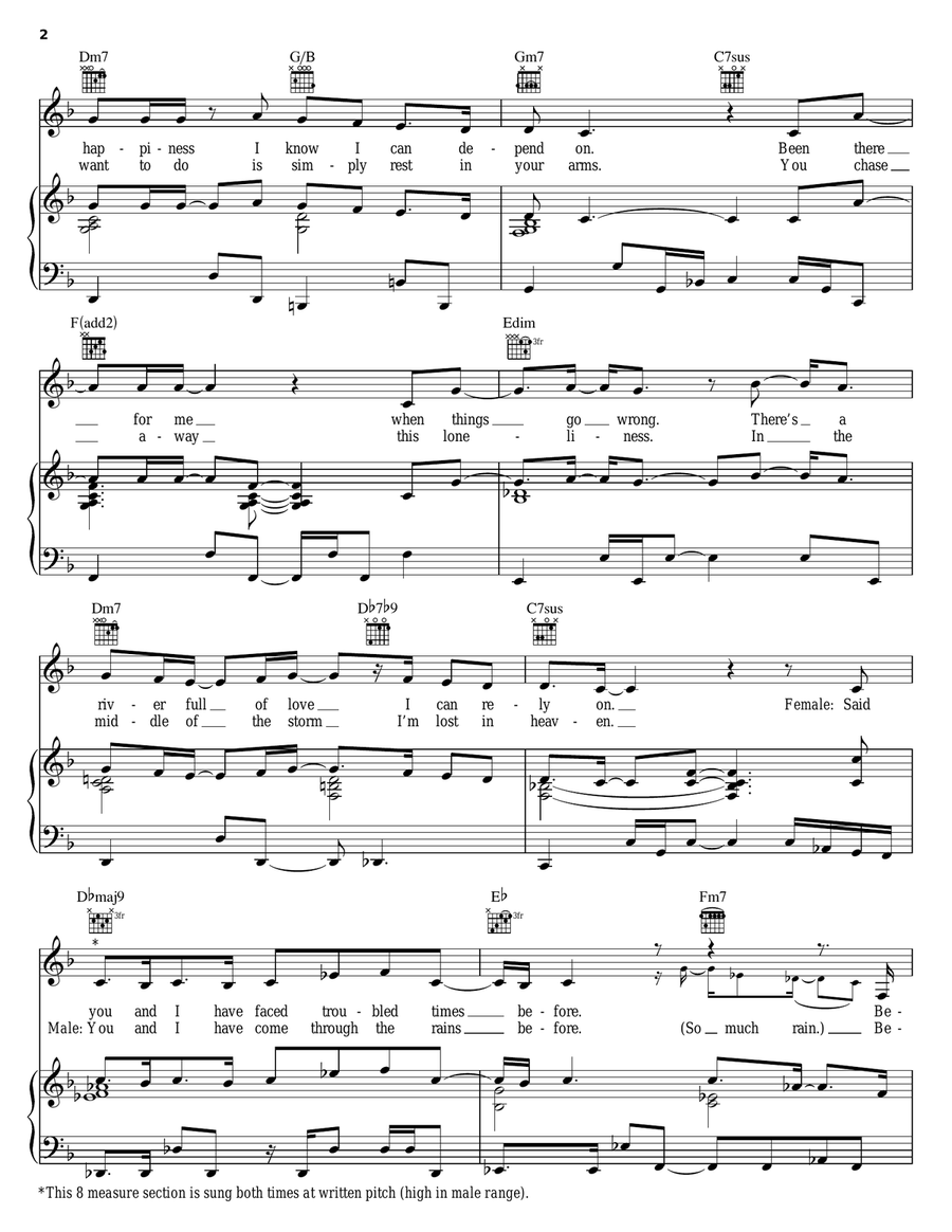 Love Of My Life Piano, Vocal, Guitar scores gallery preview page 2