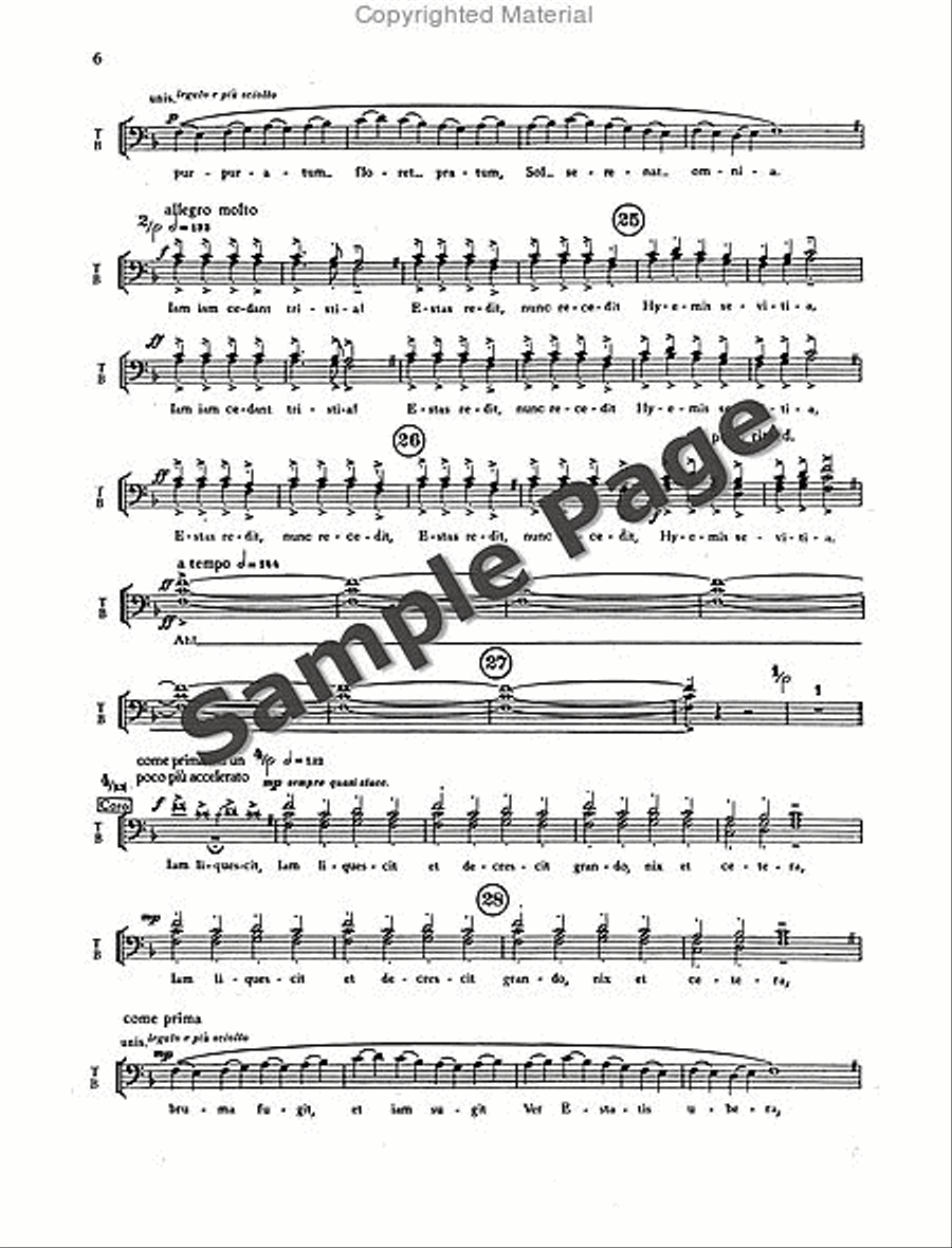 Carmina Burana Children's Choir scores gallery preview page 9