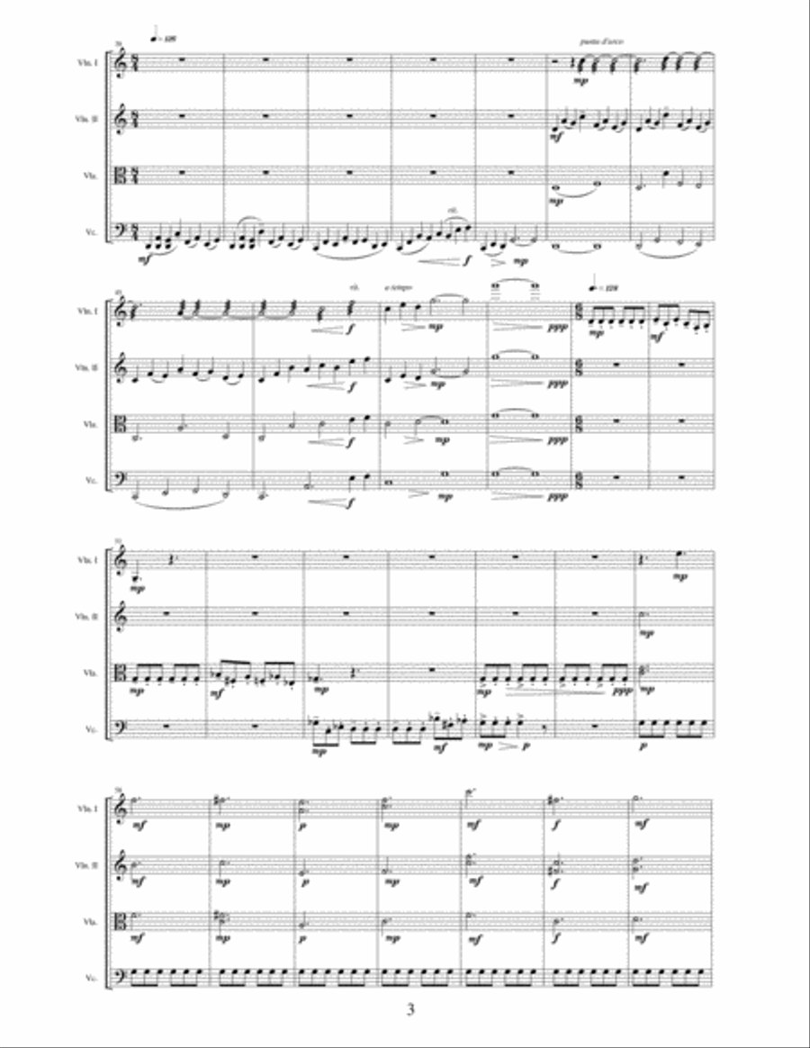 String Quartet #1 String Quartet scores gallery preview page 3