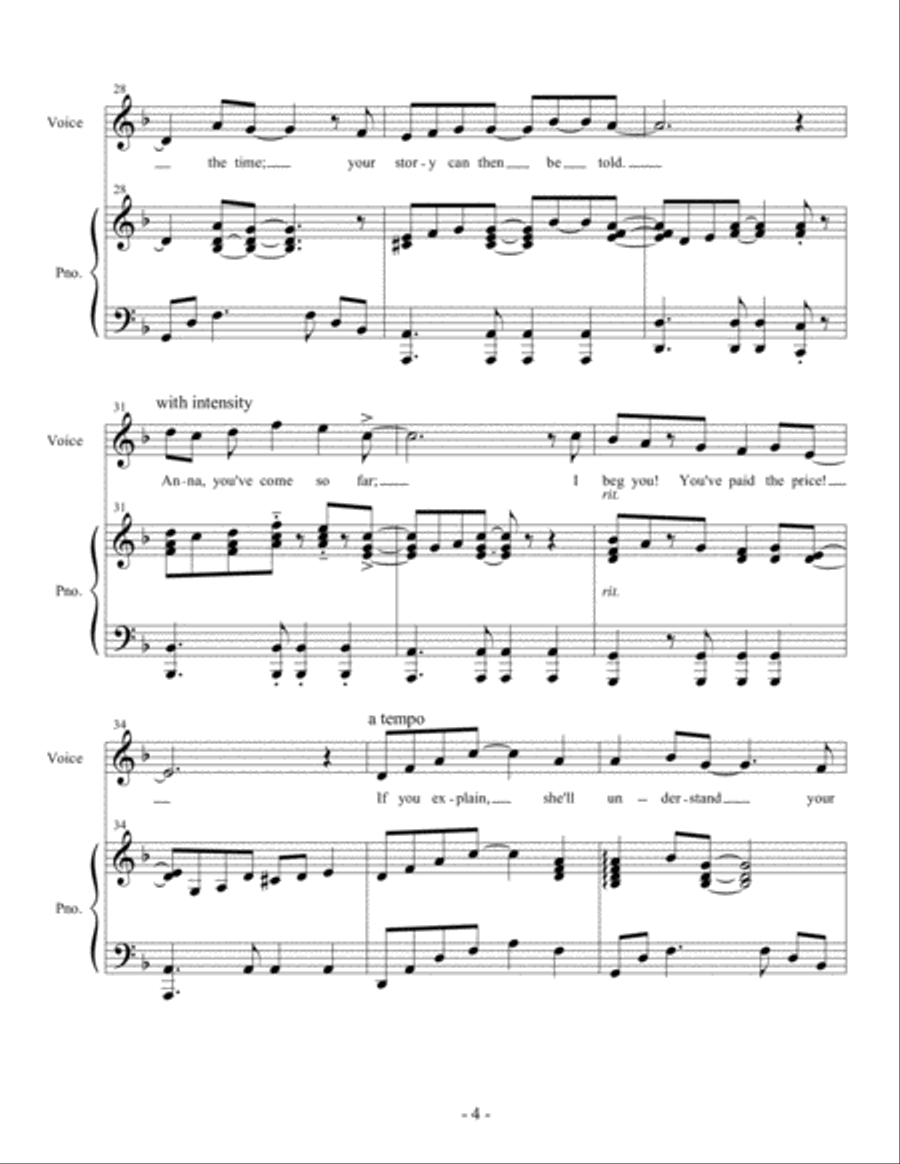 Will She Remember Me Piano scores gallery preview page 4