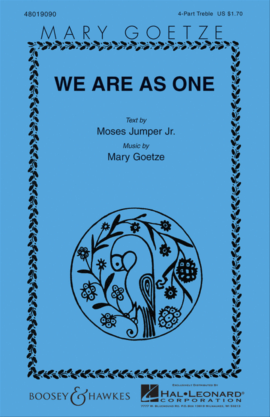 We Are as One 4-Part scores gallery preview page 1