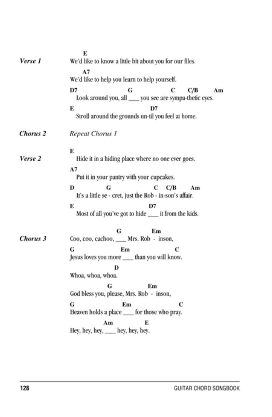 Mrs. Robinson Acoustic Guitar scores gallery preview page 2
