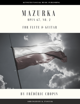 Book cover for Mazurka Opus 67 No. 2 (for Flute or Violin and Guitar)
