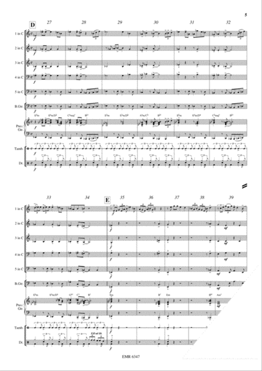Ox And Donkey Blues Ox And Donkey Blues Concert Band scores gallery preview page 6