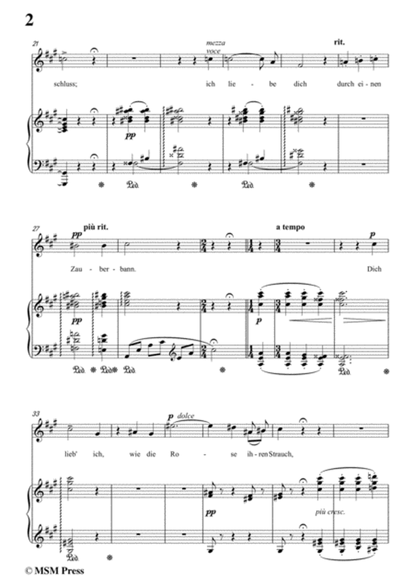 Liszt-Ich liebe dich in A Major,for Voice and Piano image number null