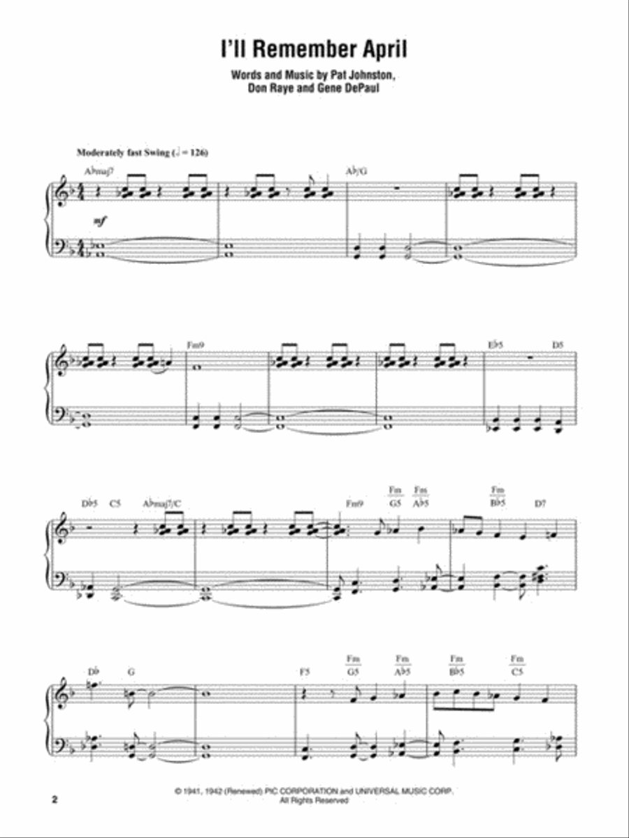 Erroll Garner – Concert by the Sea Piano scores gallery preview page 3