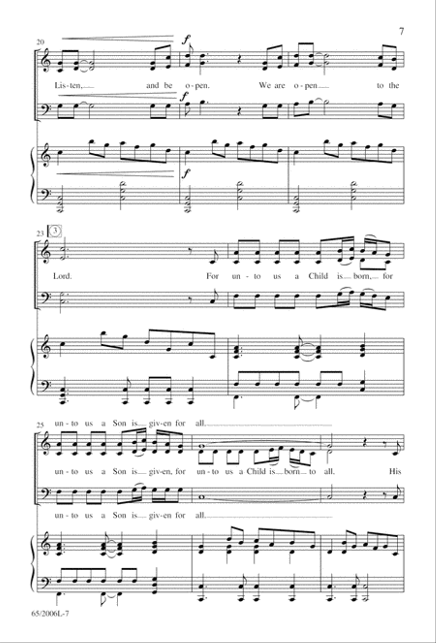 I Hear the Prophet Callin' 3-Part scores gallery preview page 8