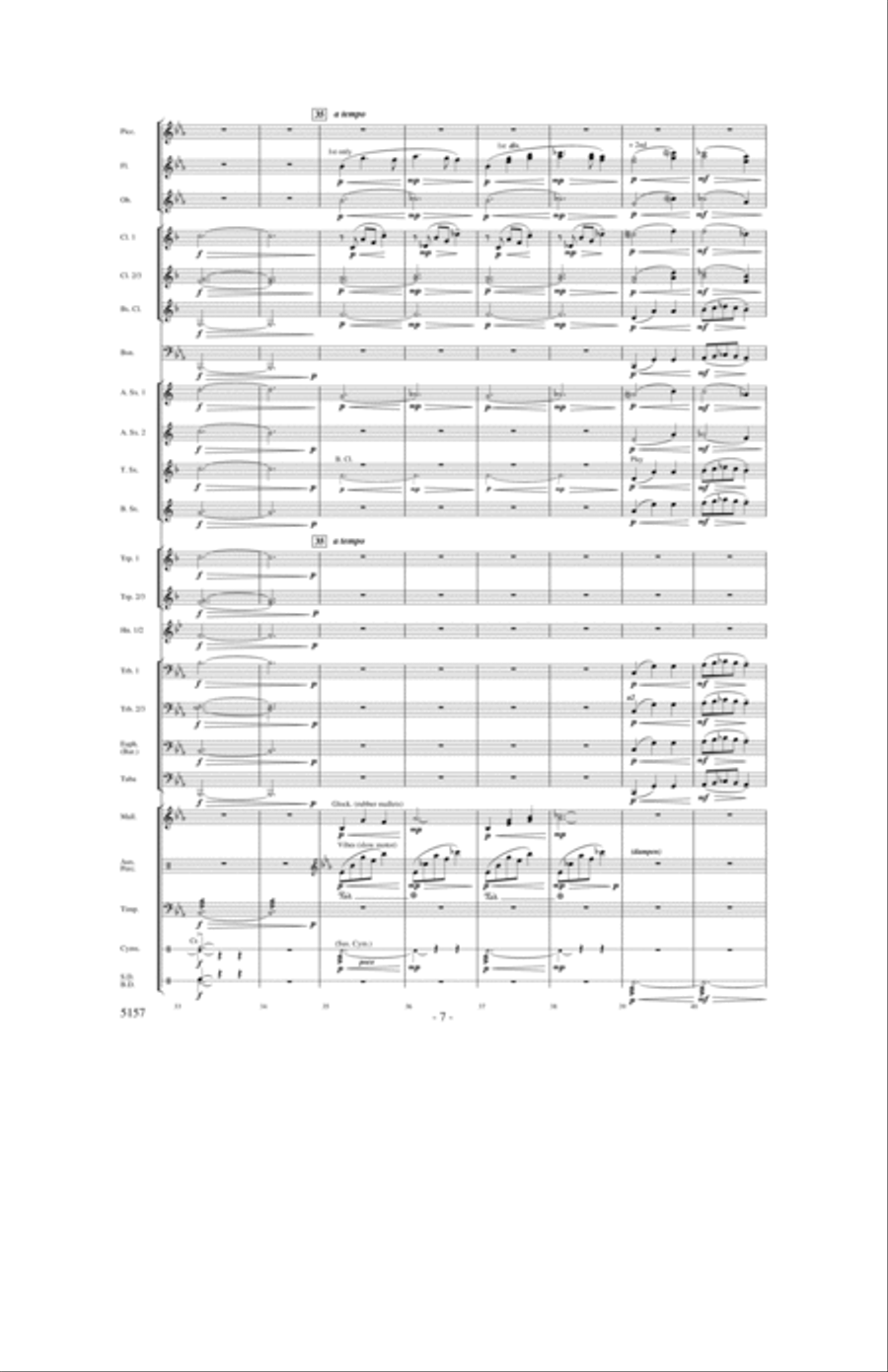 Fate of the Gods Concert Band scores gallery preview page 6