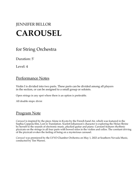 Carousel for string orchestra image number null