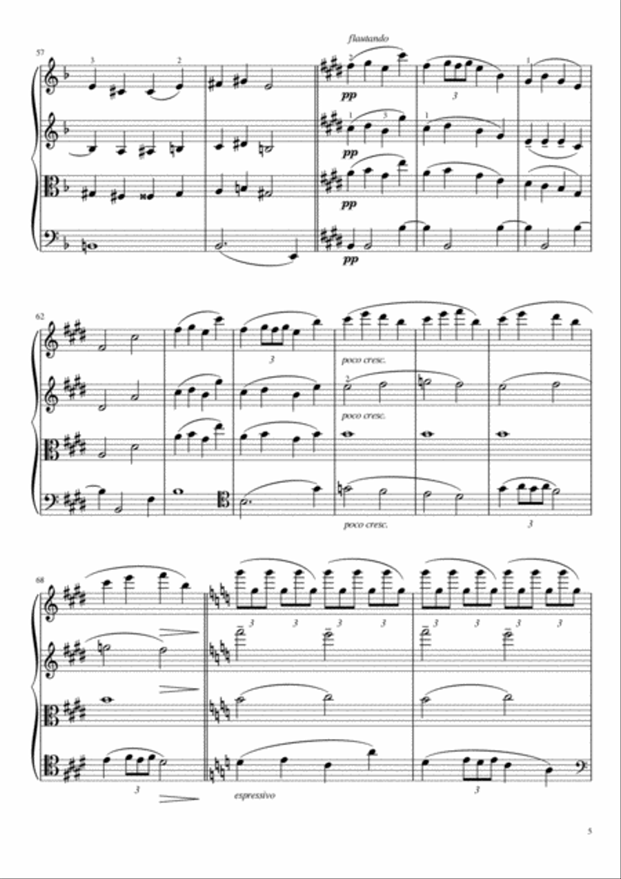 Reverie String Quartet scores gallery preview page 6
