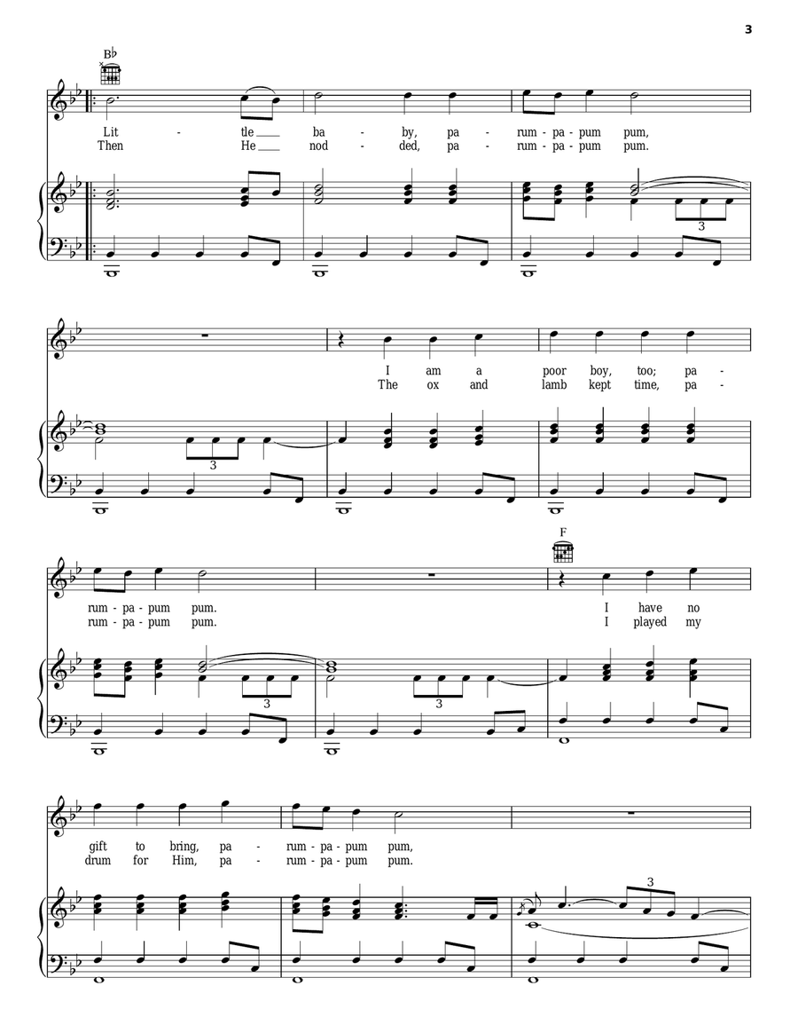 The Little Drummer Boy The Little Drummer Boy Acoustic Guitar scores gallery preview page 3