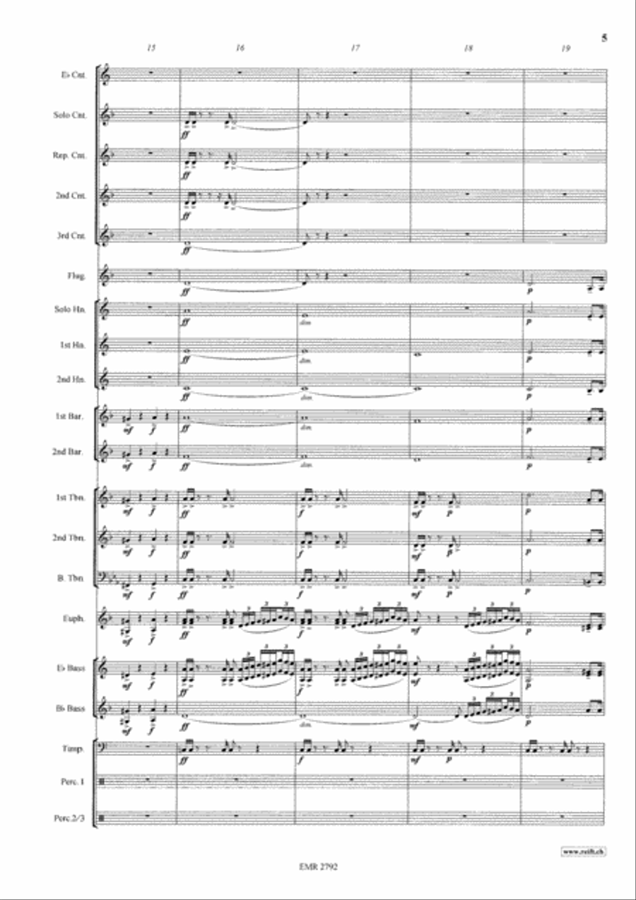 Siegfried's Funeral March Brass Band scores gallery preview page 6