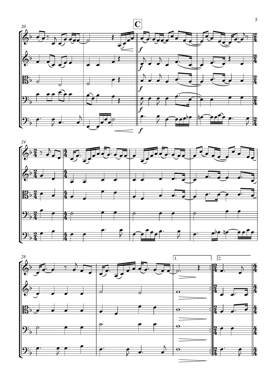 Slipping Through My Fingers String Orchestra scores gallery preview page 5
