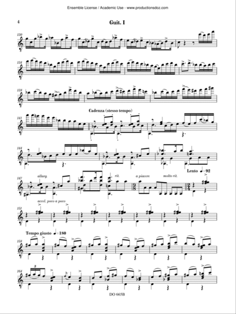 Interchange (guitar parts) Guitar Ensemble scores gallery preview page 6