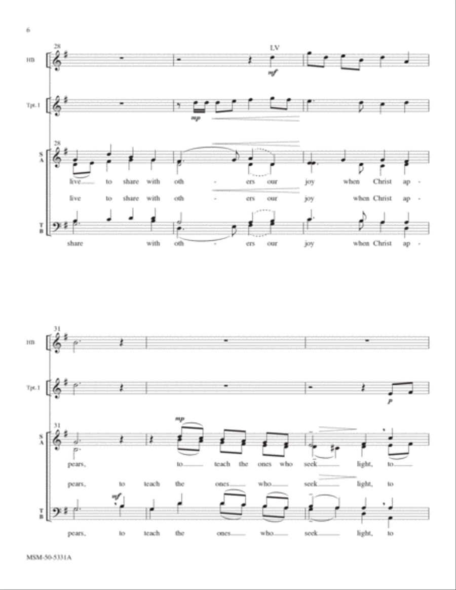 Give Thanks, O Christian People Choir scores gallery preview page 6