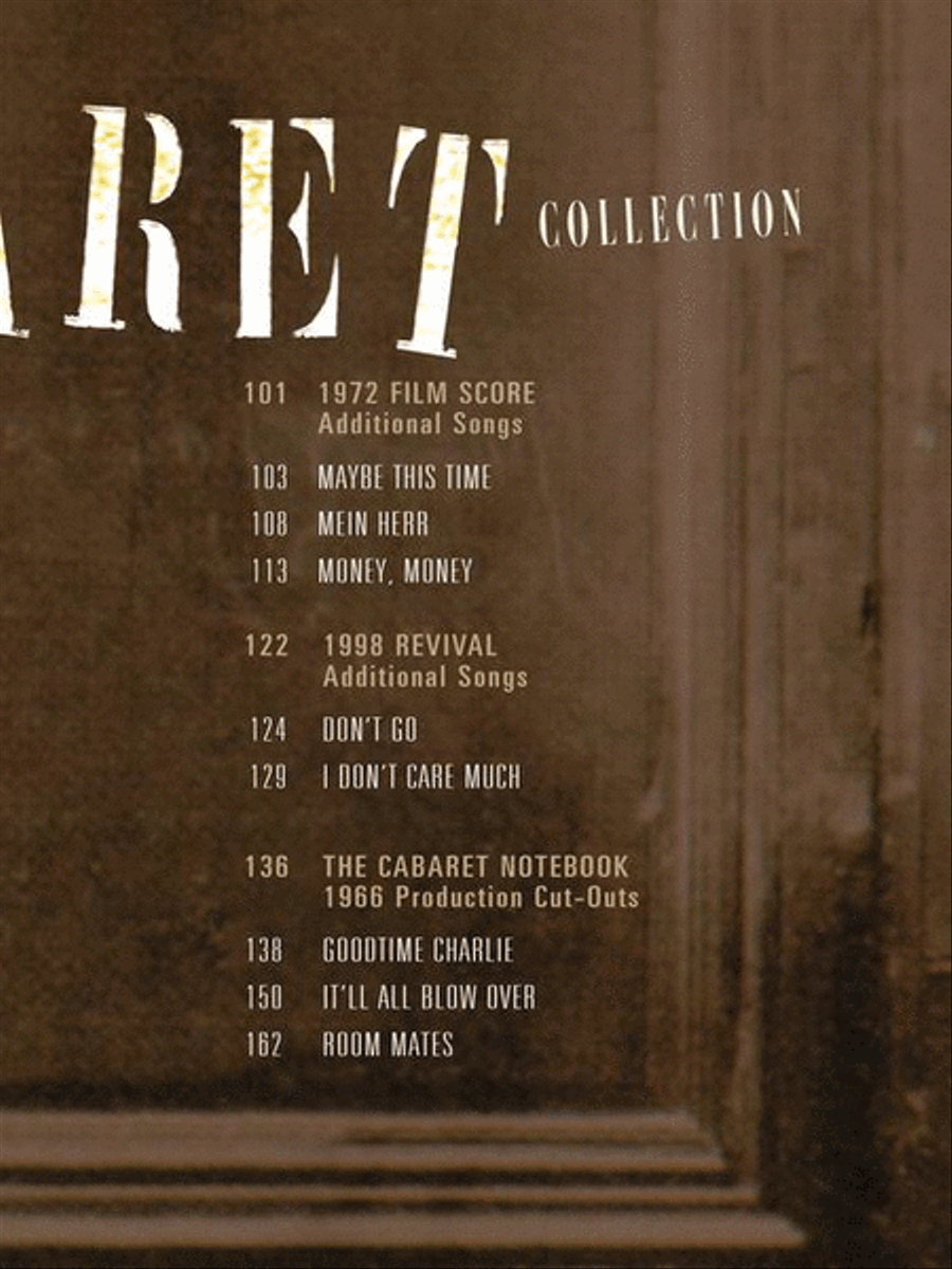 The Complete Cabaret Collection Piano, Vocal, Guitar scores gallery preview page 8