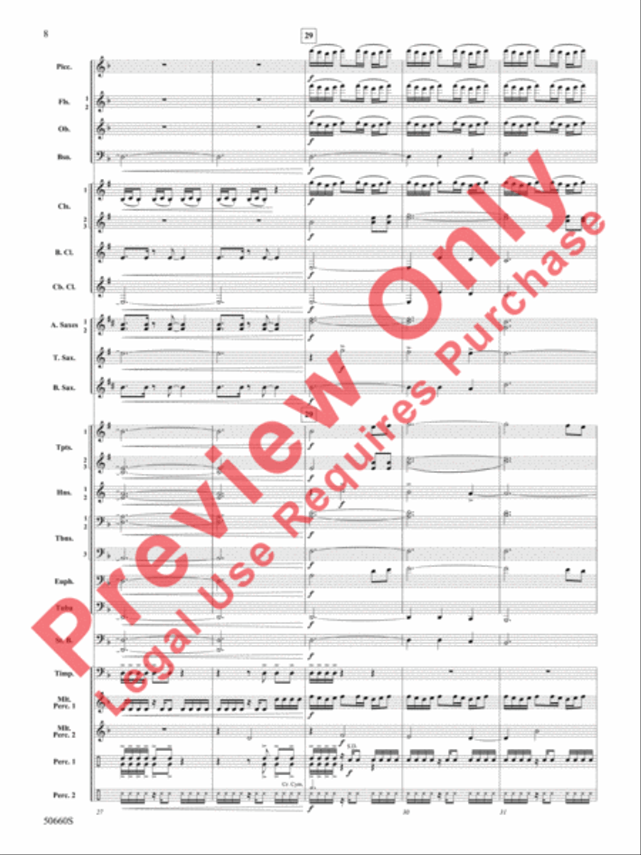 Rapture Rapture Concert Band scores gallery preview page 9