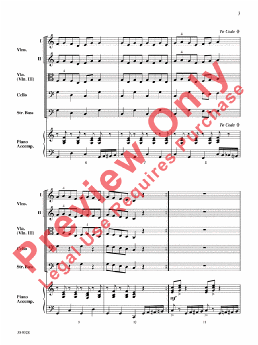 Pizzicato Pizazz! String Orchestra scores gallery preview page 4