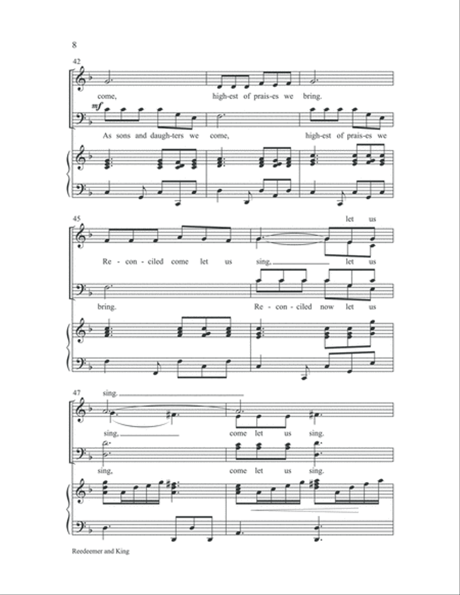 Redeemer and King Choir scores gallery preview page 7