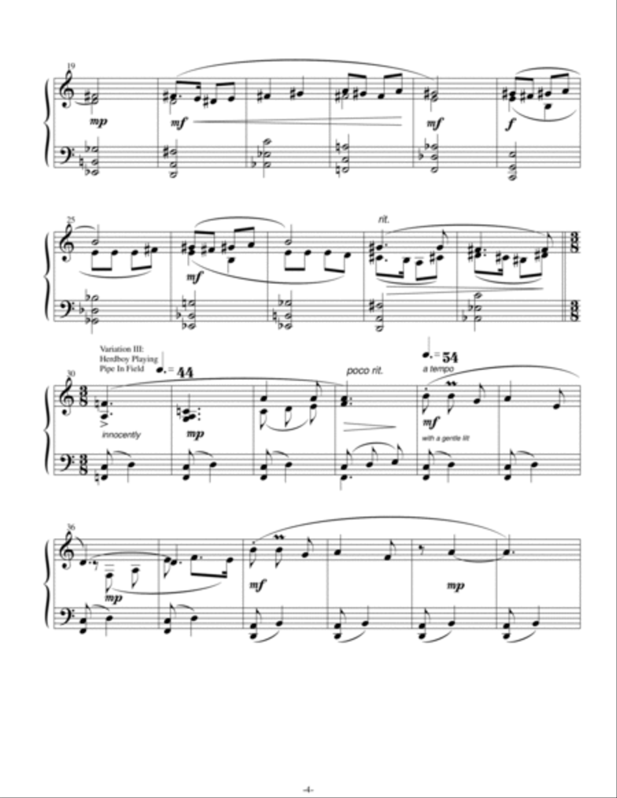 Lesotho Variations for Solo Piano - Opus 1 image number null