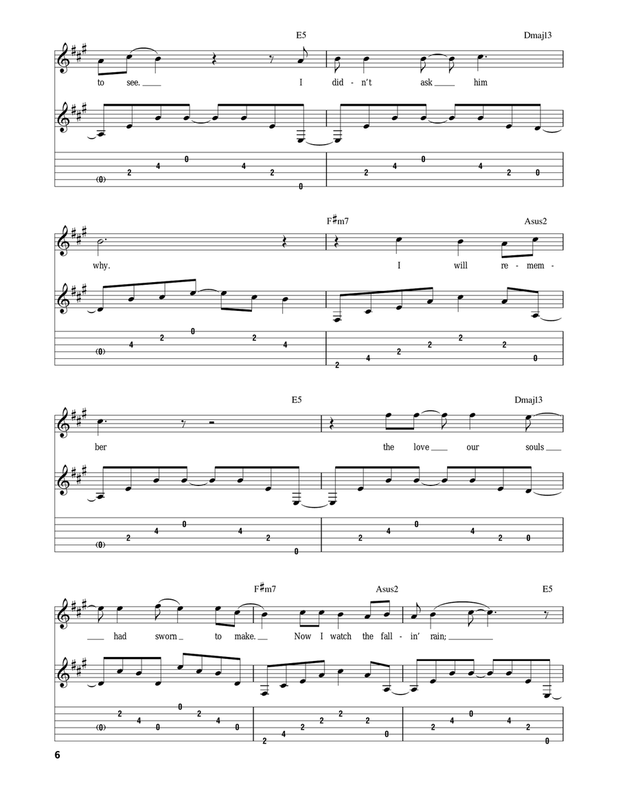 Cemetery Gates Acoustic Guitar scores gallery preview page 6