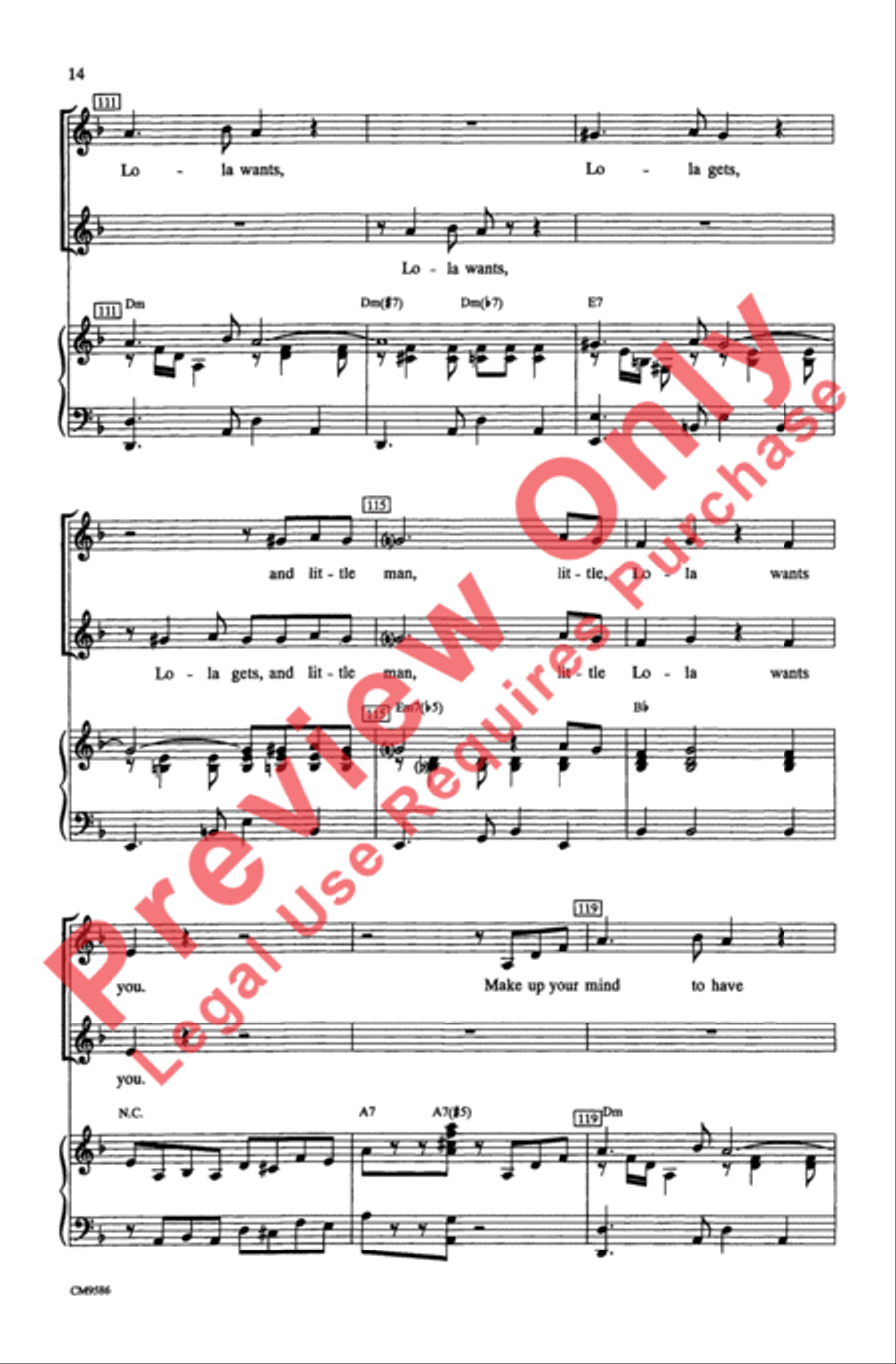 Broadway Ladies SSA scores gallery preview page 14