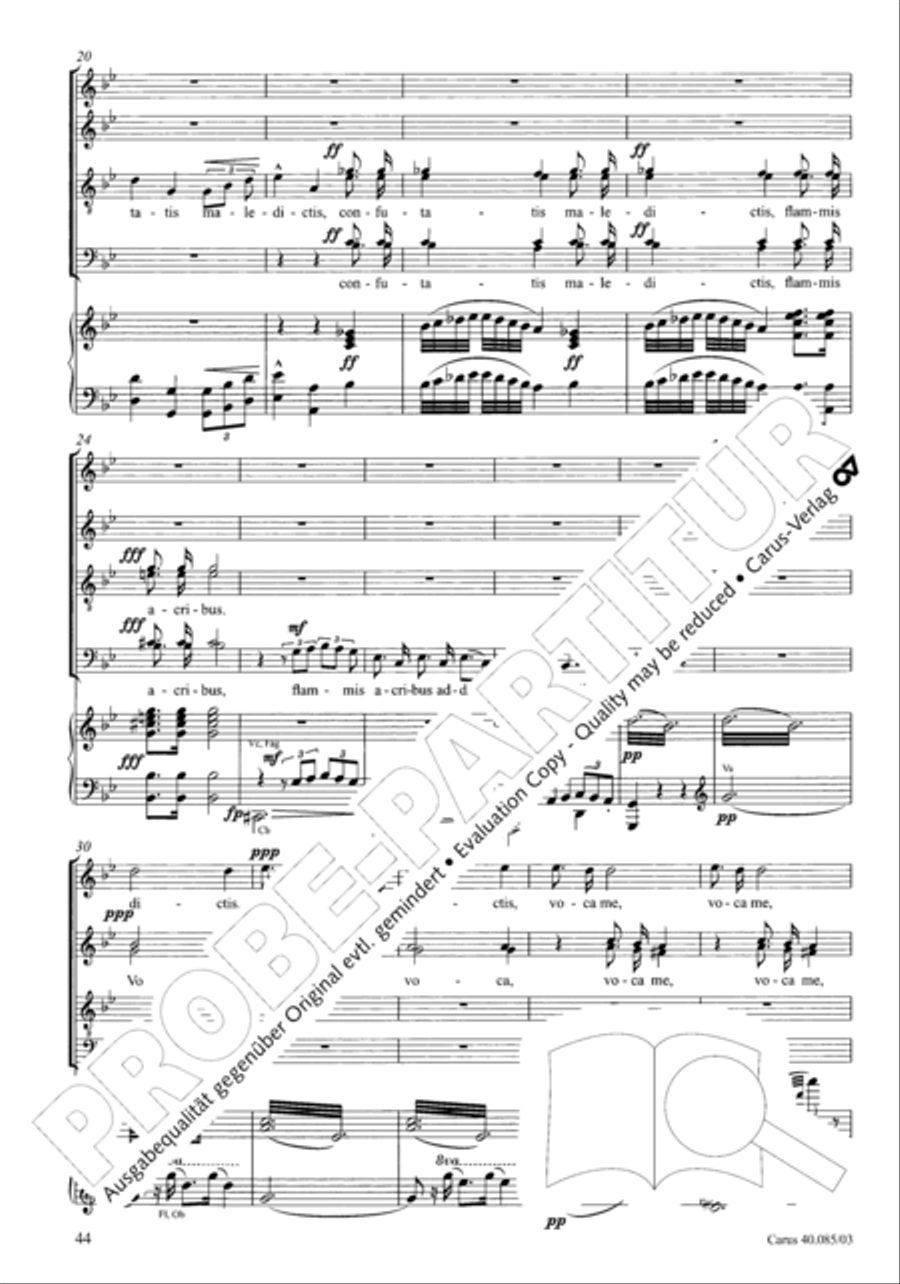 Missa pro defunctis Missa pro defunctis 4-Part scores gallery preview page 45