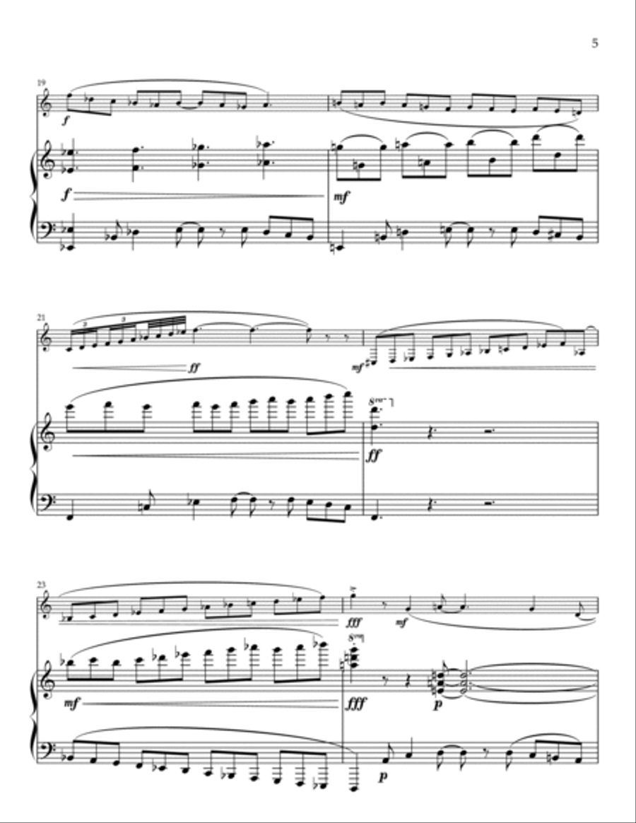Sonata for Alto Saxophone and Piano Chamber Music scores gallery preview page 5