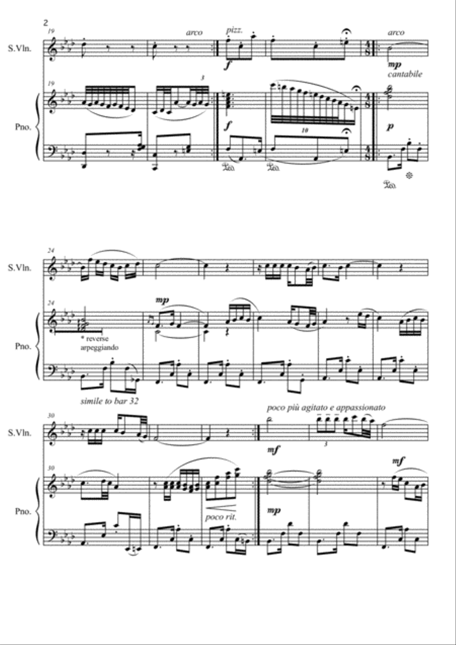 A Gypsy Lament String Duet scores gallery preview page 2