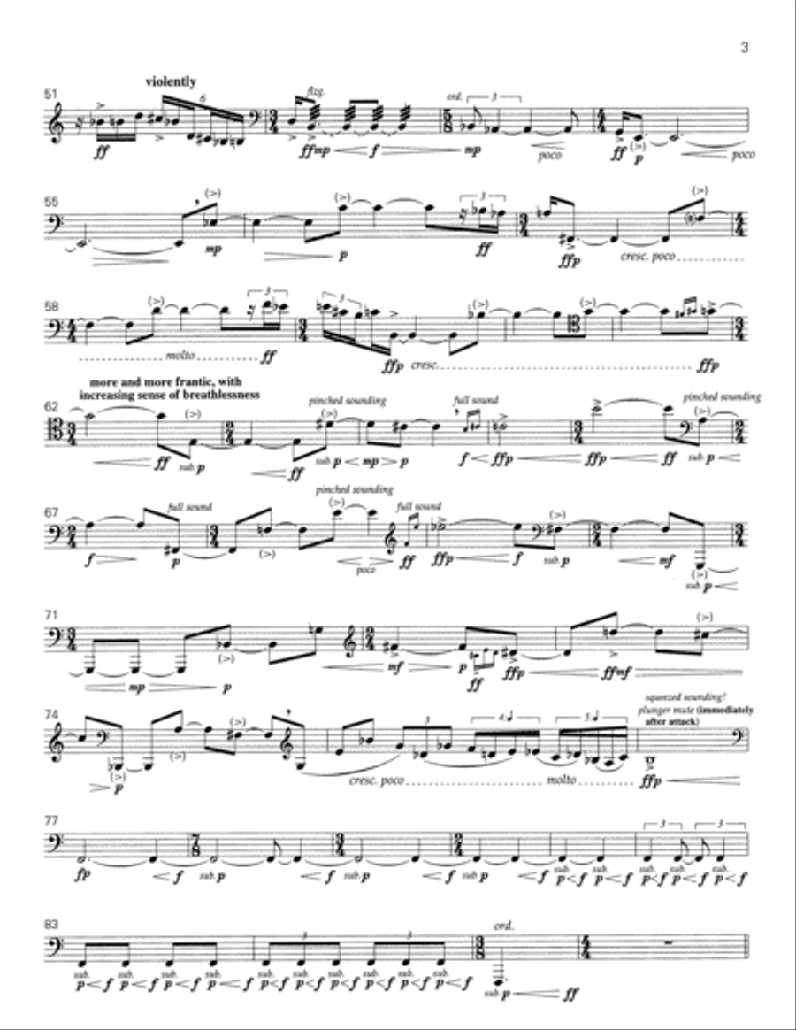 Behavioral Science for trombone solo Trombone Solo scores gallery preview page 5