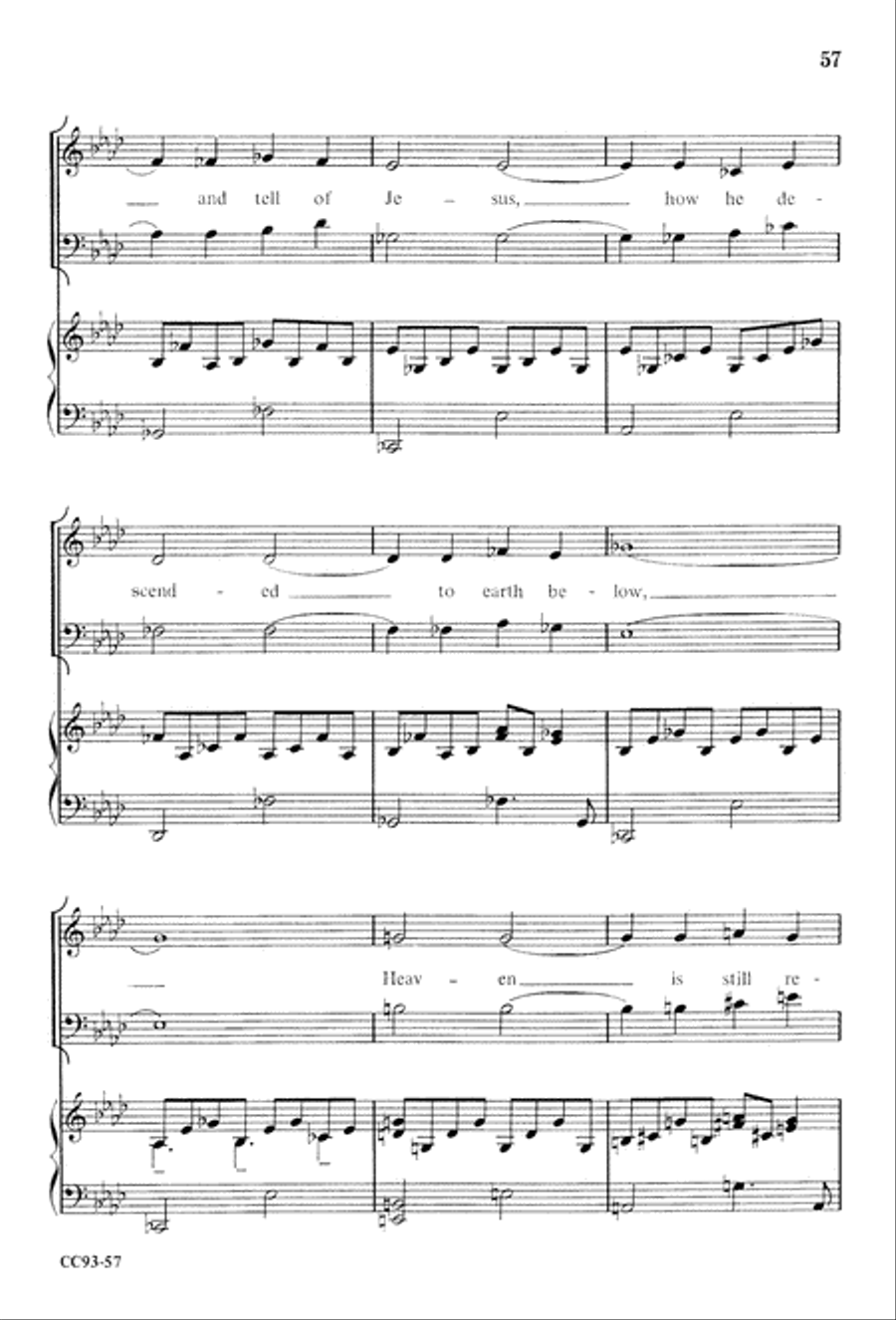 Jesus Is Born 4-Part scores gallery preview page 59