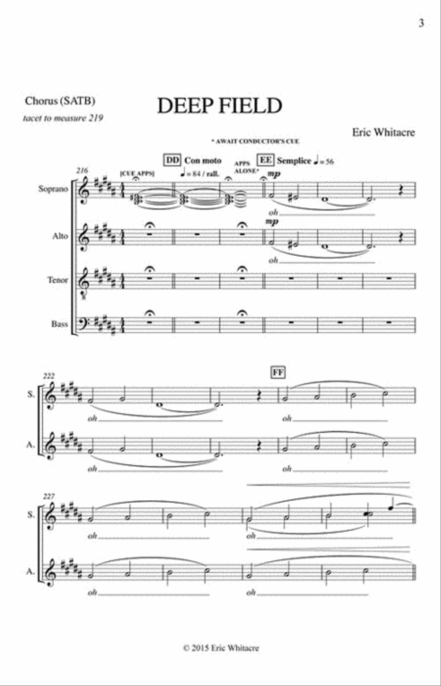Deep Field 4-Part scores gallery preview page 2