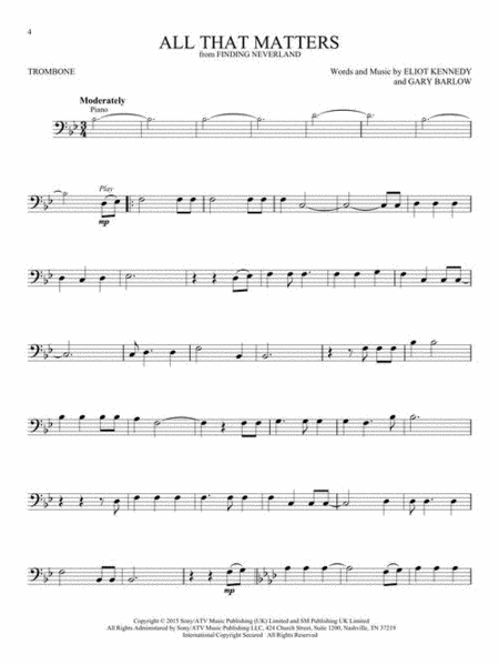 Contemporary Broadway by Various Trombone - Sheet Music
