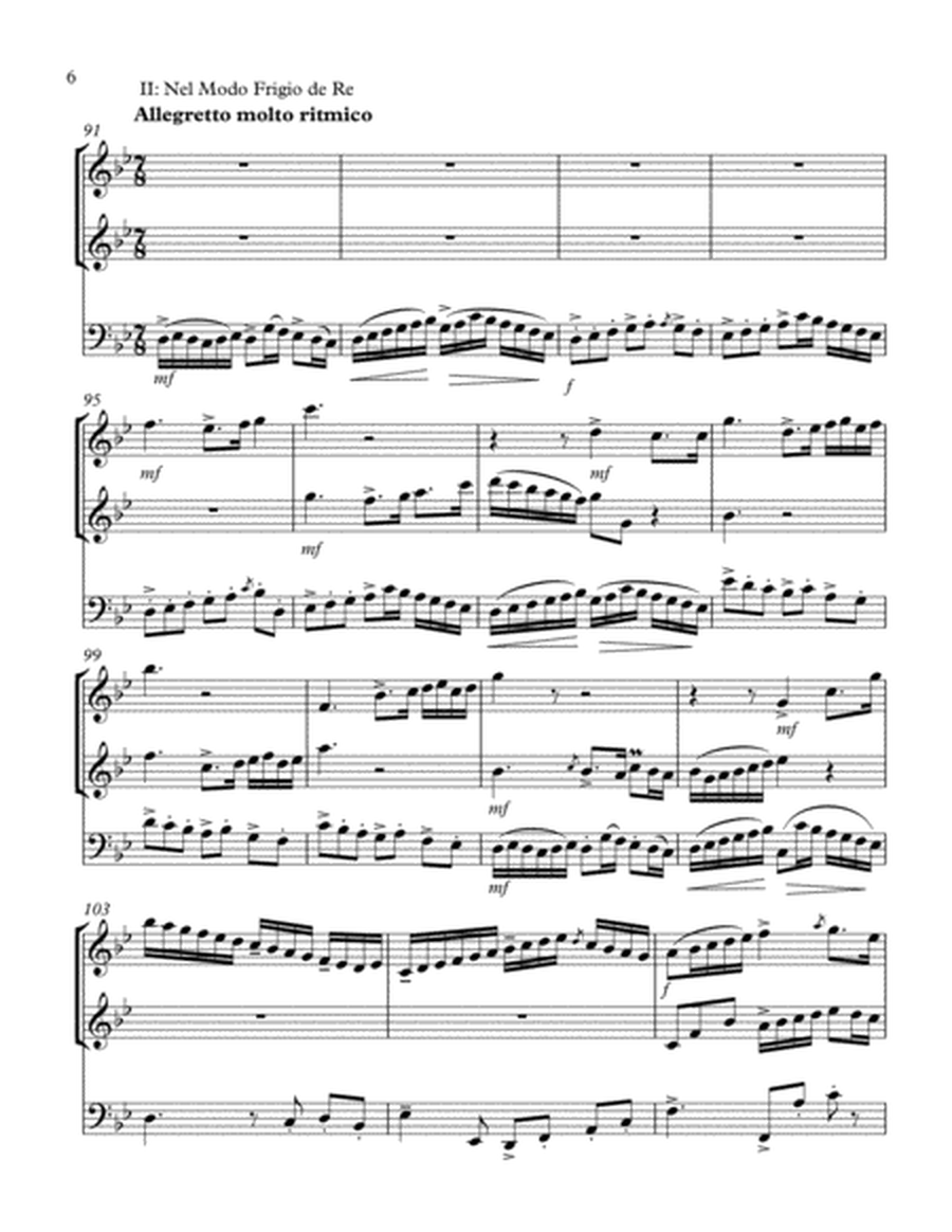 Four Modal Intermezzi for 2 Flutes and Cello