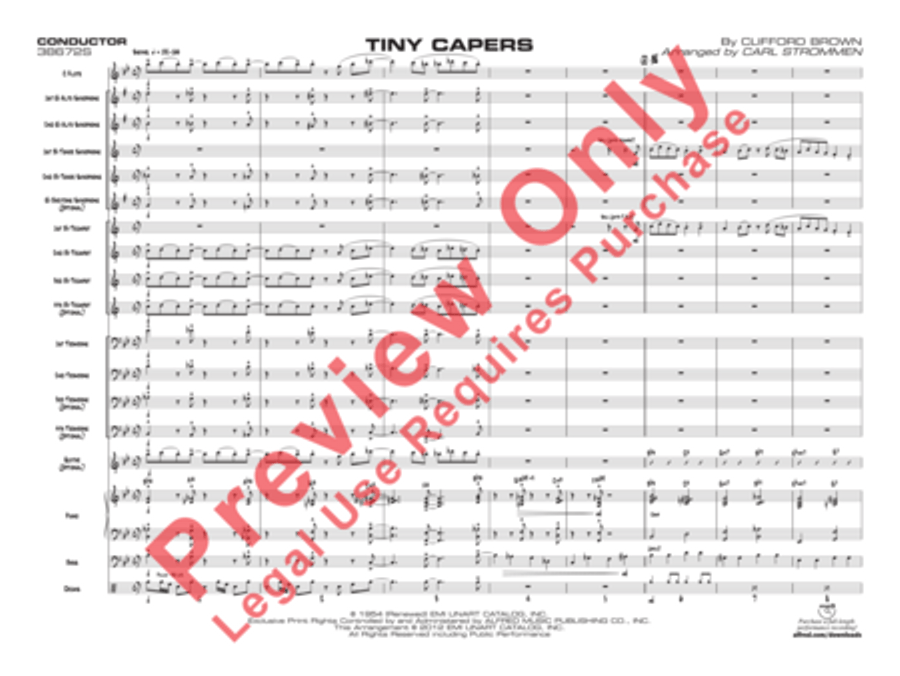 Tiny Capers Tiny Capers Jazz Ensemble scores gallery preview page 4