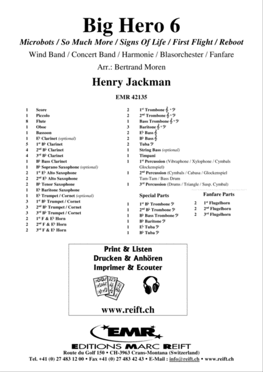 Big Hero 6 Big Hero 6 Concert Band scores gallery preview page 2