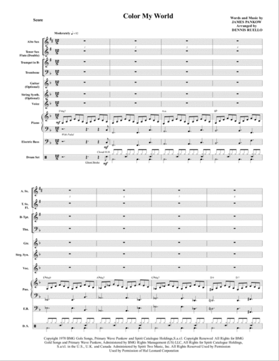 Colour My World Jazz Ensemble scores gallery preview page 2